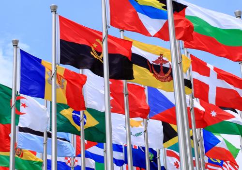 Flags from countries around the world